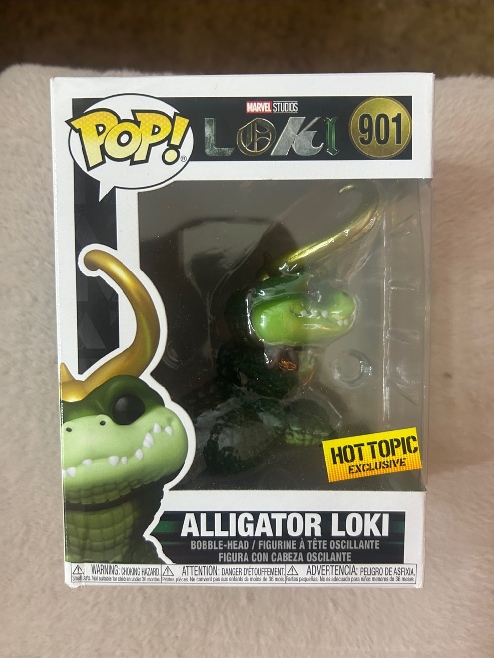 Funko Alligator Loki Pop! Vinyl - Green with Gold Horns